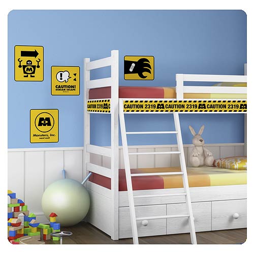 Monsters, Inc. Caution Signs Giant Wall Decals